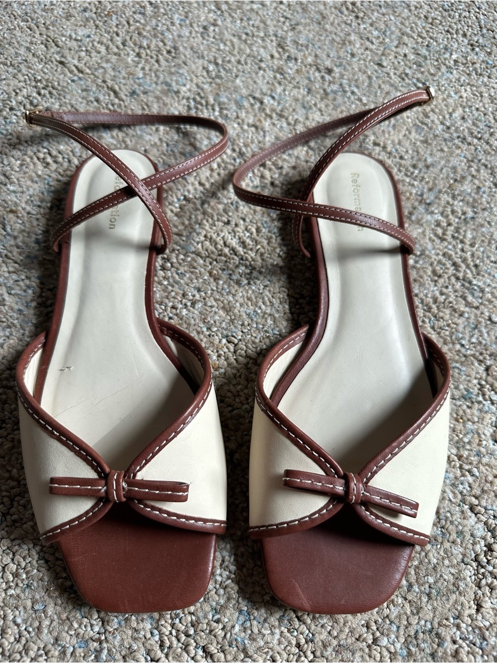 Reformation Gene Ankle Strap Sandals